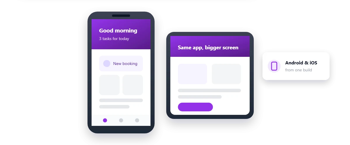 A mobile application.